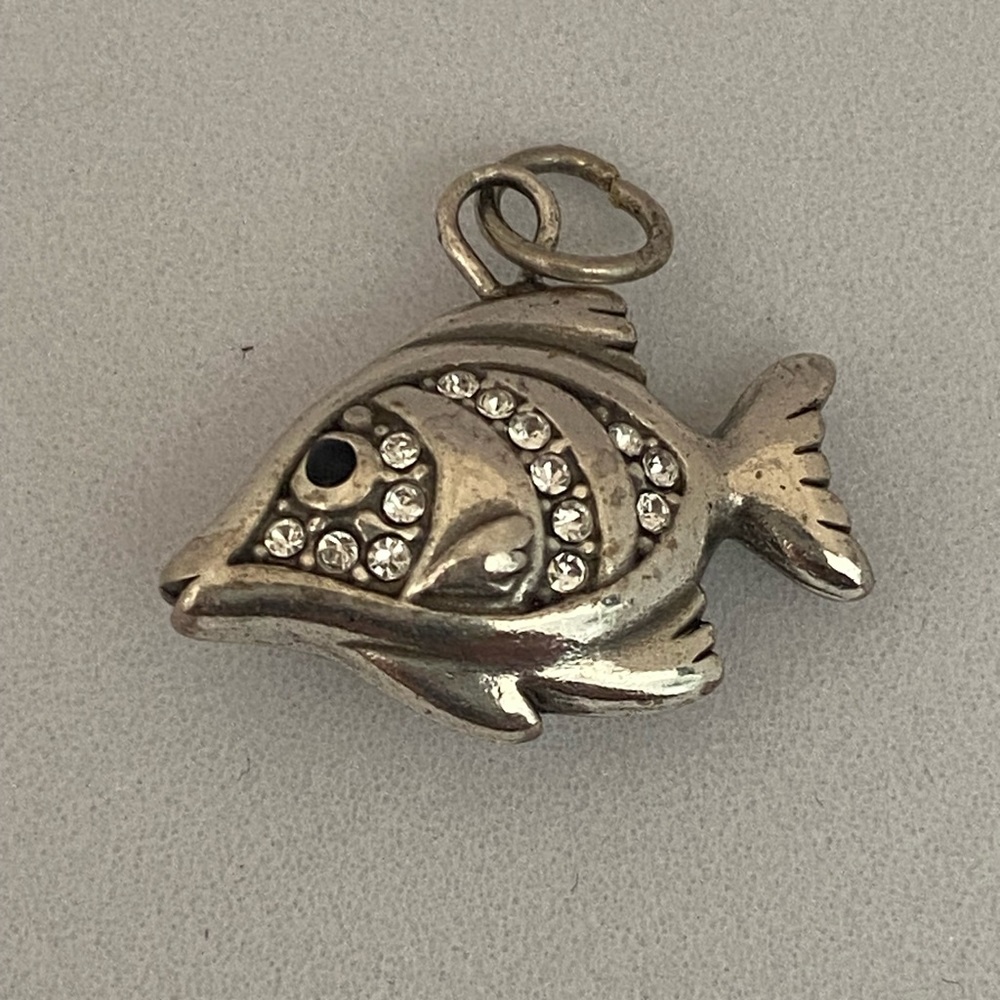 Brighton Silver Tone with Rhinestones charm (229)